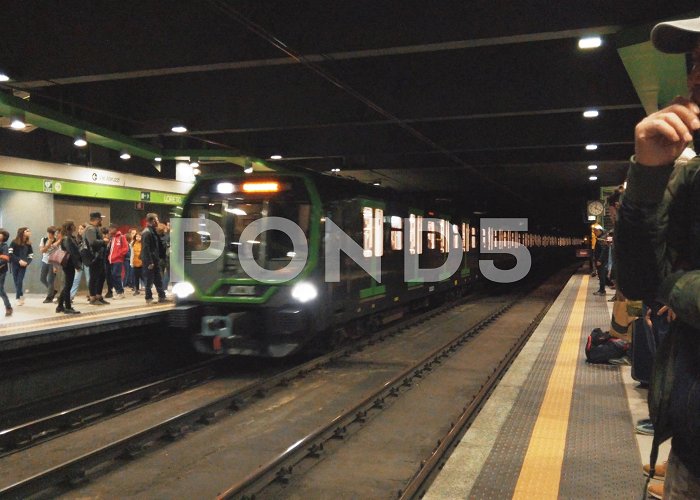 Loreto metro People waiting for train in Milan metro,... | Stock Video | Pond5 photo