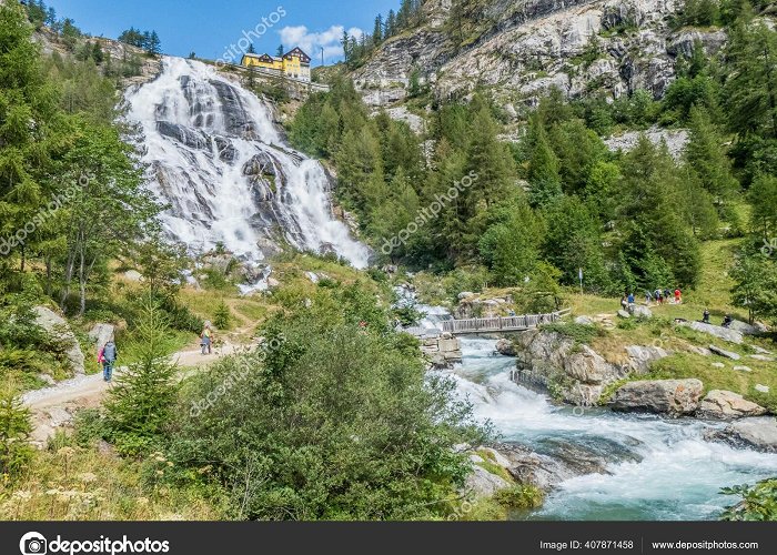 Toce Falls Formazza Italy 2020 Beautiful Toce Waterfall Piedmont Highest ... photo