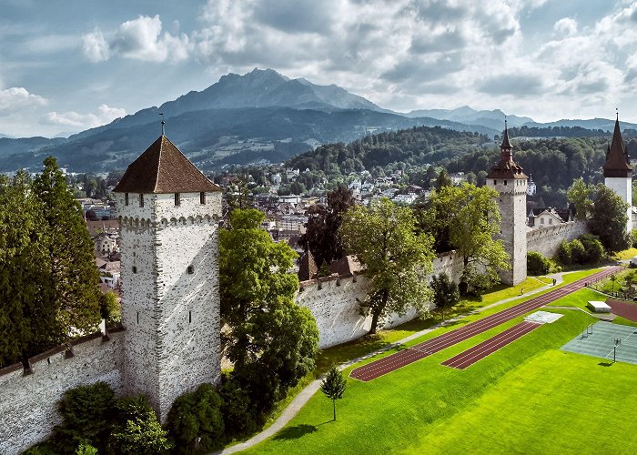 Musegg Wall Musegg Towers and Hinter Musegg Farm | Switzerland Tourism photo