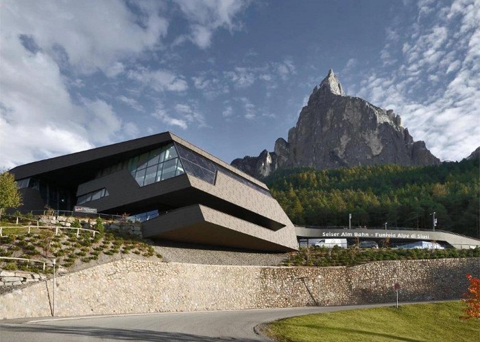 Seis - Seiseralm Valley station of the aerial cableway Seis-Seiser Alm, Siusi/Seis ... photo