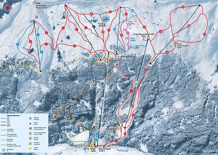 Kalcher Alm Trail map Racines-Giovo (Ratschings-Jaufen)/Malga Calice (Kalcheralm) photo