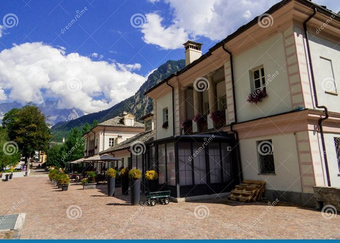 Pre-Saint-Didier Thermal Spa Pre-Saint-Didier Thermal Spa, Aosta Valley, Italy Stock Image ... photo