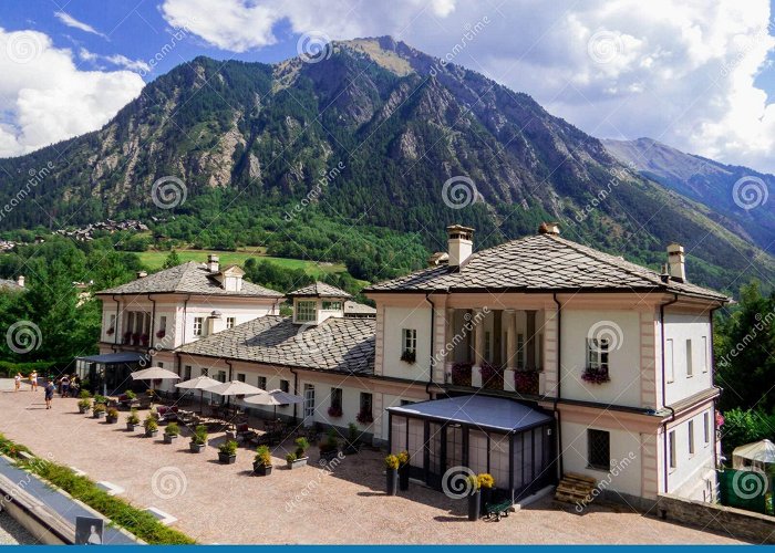 Pre-Saint-Didier Thermal Spa Pre-Saint-Didier Thermal Spa, Aosta Valley, Italy Stock Image ... photo