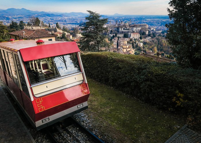 Bergamo Alta Funicular The cable car in Bergamo Alta - Italia.it photo