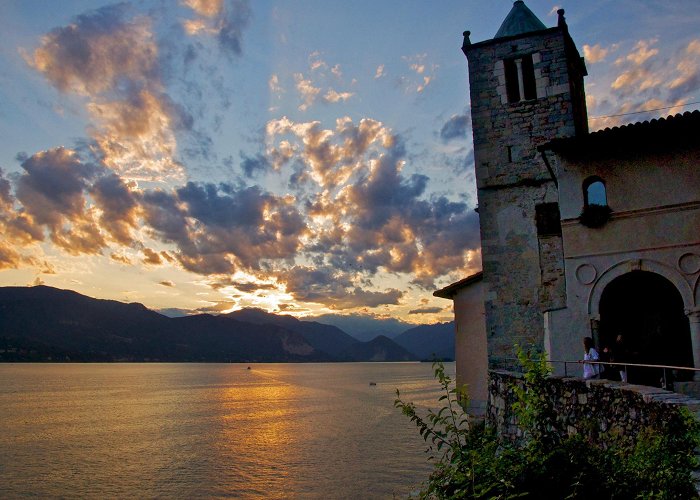 Hermitage of Santa Caterina del Sasso The Hermitage of St. Caterina del Sasso Lake Maggiore Italy - The ... photo