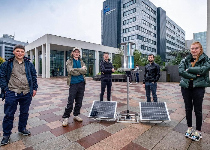 Glasgow Caledonian University Flatpack wind turbine invented by 15-year-old set to help ... photo