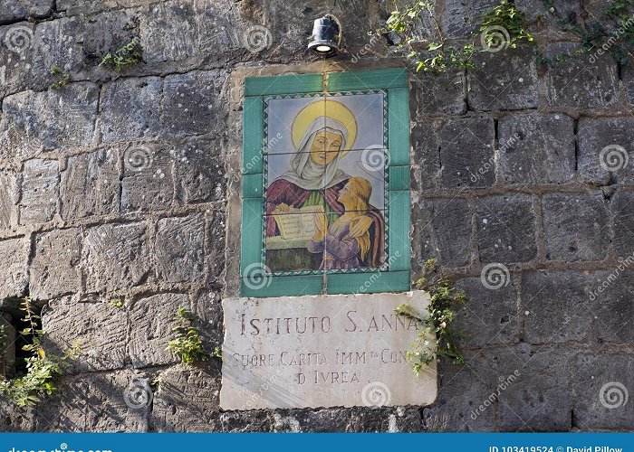 Sorrento Lingue Sign on Wall of Sant`Anna Institute, Language School in Sorrento ... photo