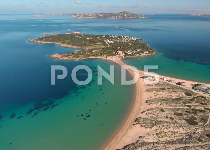 Isola dei Gabbiani stunning aerial view of Isola Dei Gabbi... | Stock Video | Pond5 photo