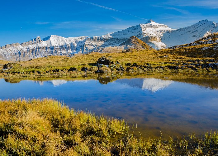 Isenau Small pond by the Col d'Isenau - Les Diablerets, VD [OC][3775x2500 ... photo