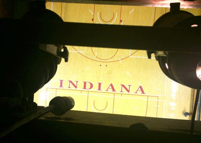 Simon Skjodt Assembly Hall Don't look down at Simon Skjodt Assembly Hall: IU News photo