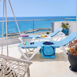 Breathtaking Sea View Flat For Families In Crete Apartman Keratókambosz Exterior photo