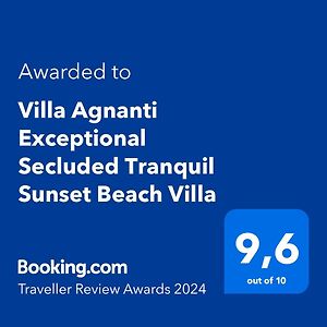 Villa Agnanti Exceptional Secluded Tranquil Sunset Beach Villa Néa Dímata Exterior photo