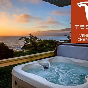 Magnificent Oceanview By Oceanviewhottubs Oceanfront! Shelter Cove, Ca Tesla Ev Station Apartman Exterior photo