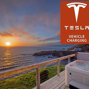 Exquisite Oceanview! By Oceanviewhottubs Oceanfront! Shelter Cove, Ca Tesla Ev Station Apartman Exterior photo